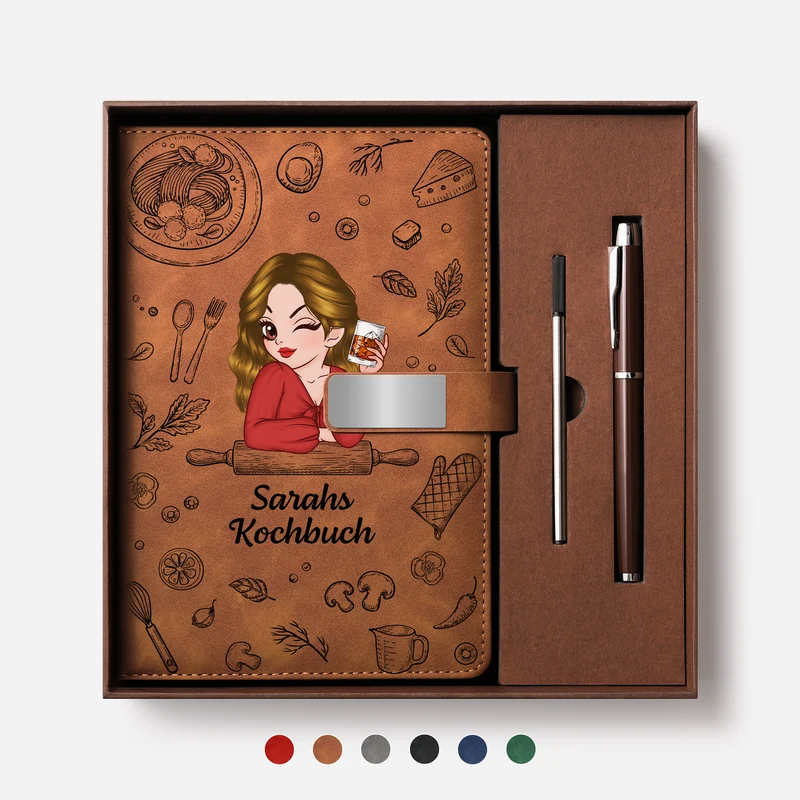 Kochbuch - Personalisierte Geschenke Für Frauen | Notizbuch Mit Stift