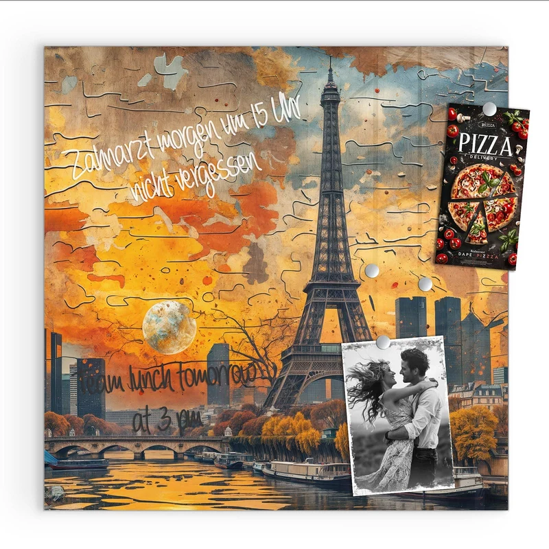Magnettafel - Paris als Collage