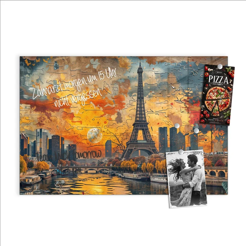 Magnettafel - Paris als Collage