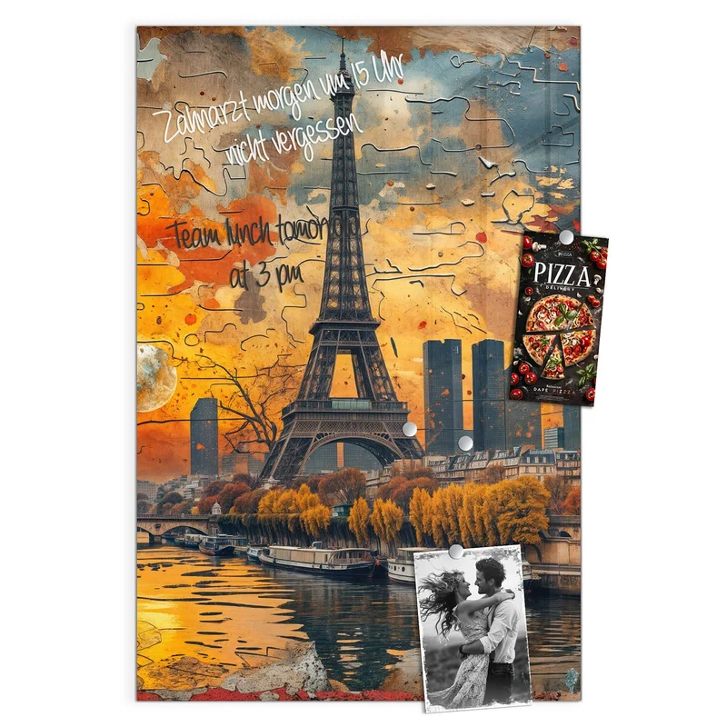 Magnettafel - Paris als Collage