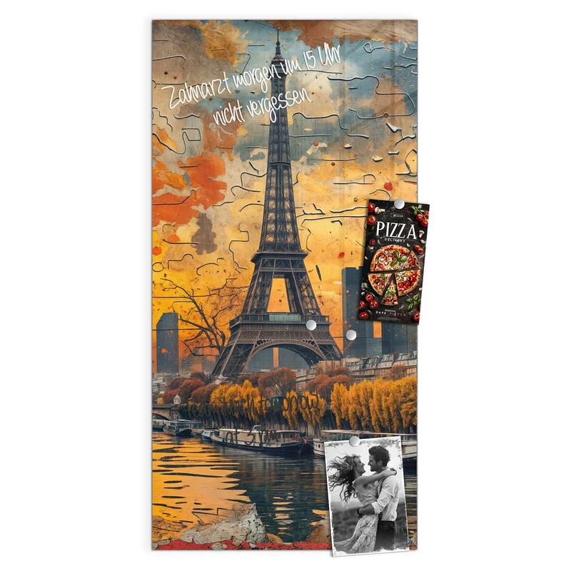 Magnettafel - Paris als Collage
