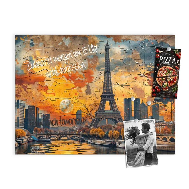 Magnettafel - Paris als Collage