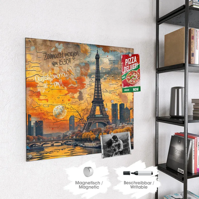 Magnettafel - Paris als Collage