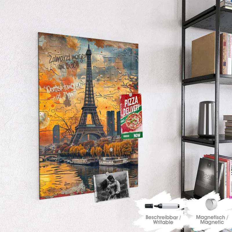 Magnettafel - Paris als Collage