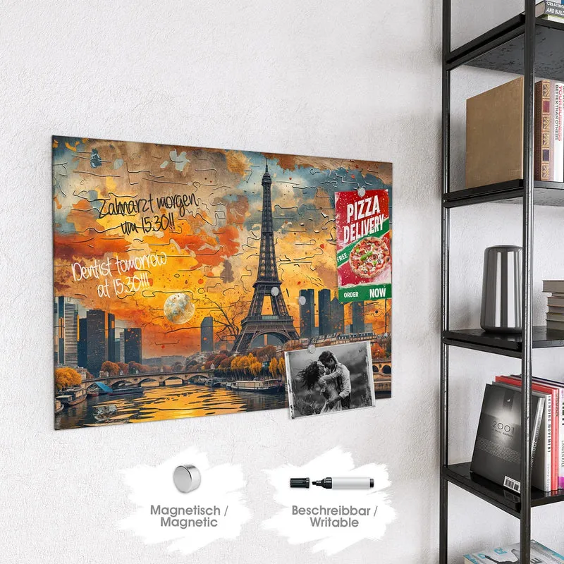 Magnettafel - Paris als Collage