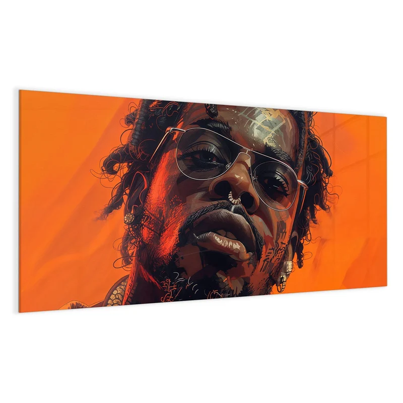 Magnettafel - Mann mit Pilotenbrille