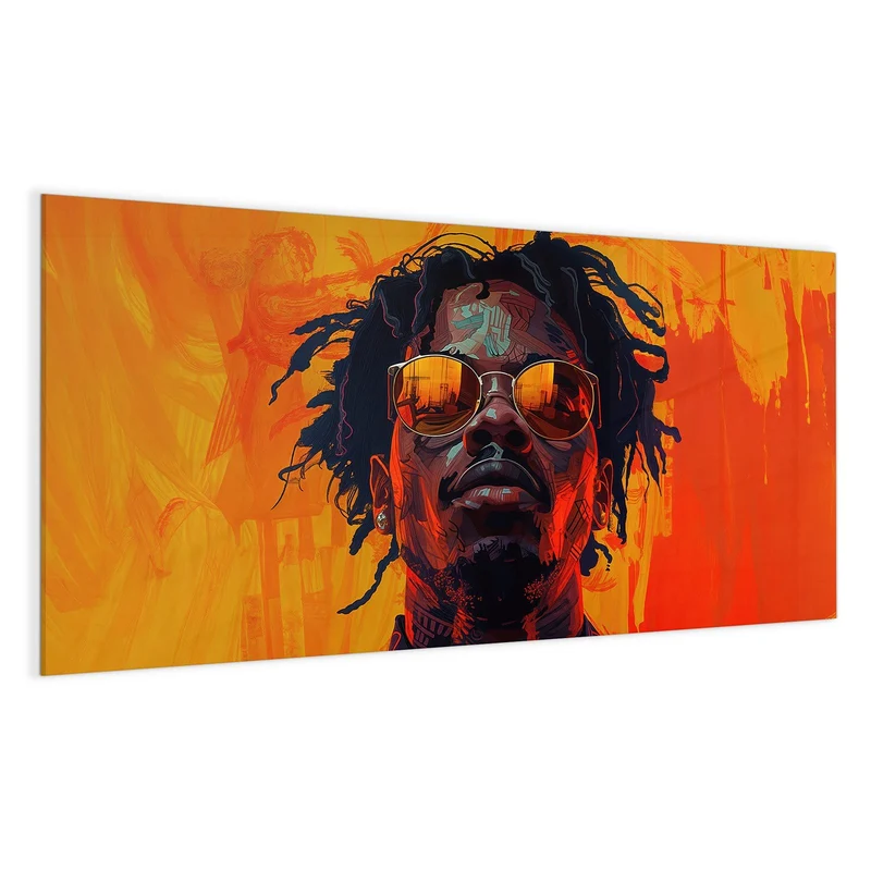 Magnettafel - Mann mit Sonnenbrille