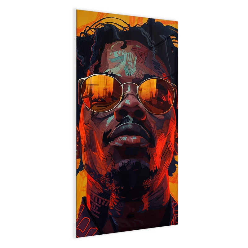 Magnettafel - Mann mit Sonnenbrille