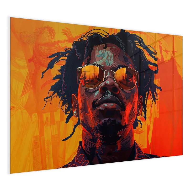 Magnettafel - Mann mit Sonnenbrille