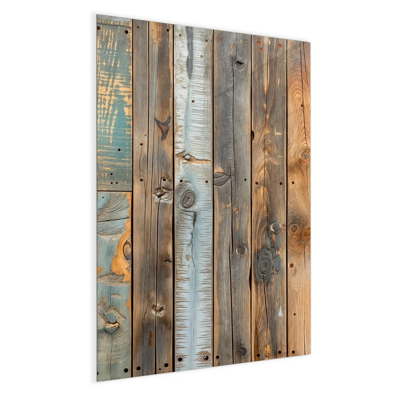 Magnettafel - Bunte Holzwand