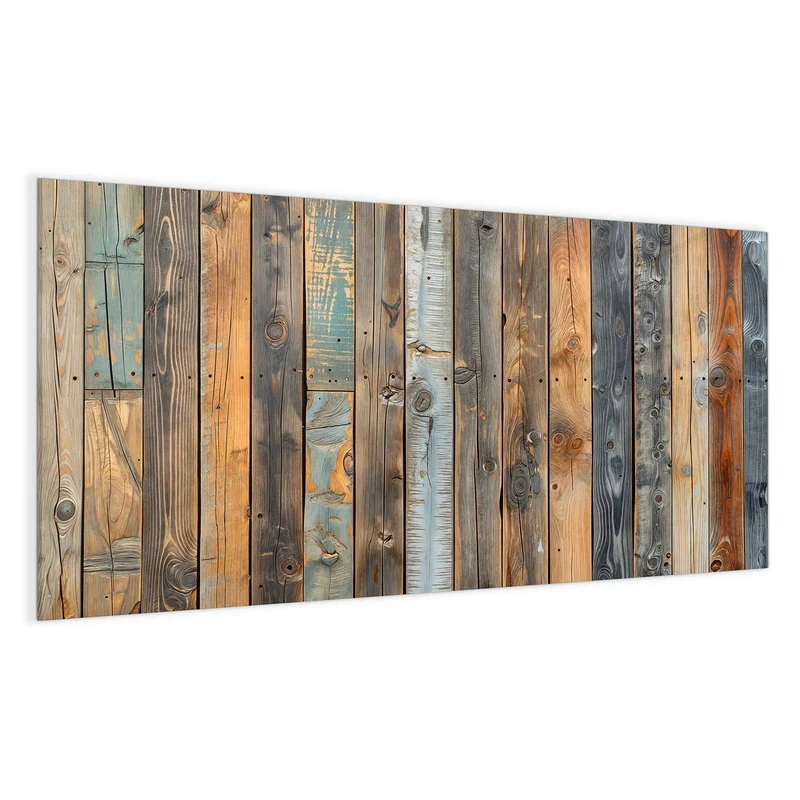 Magnettafel - Bunte Holzwand