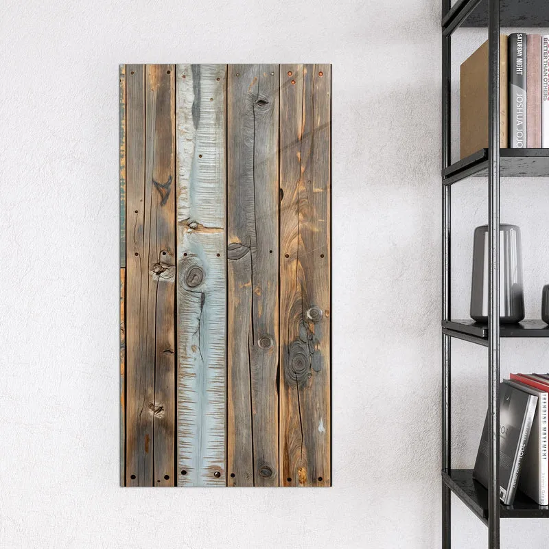 Magnettafel - Bunte Holzwand