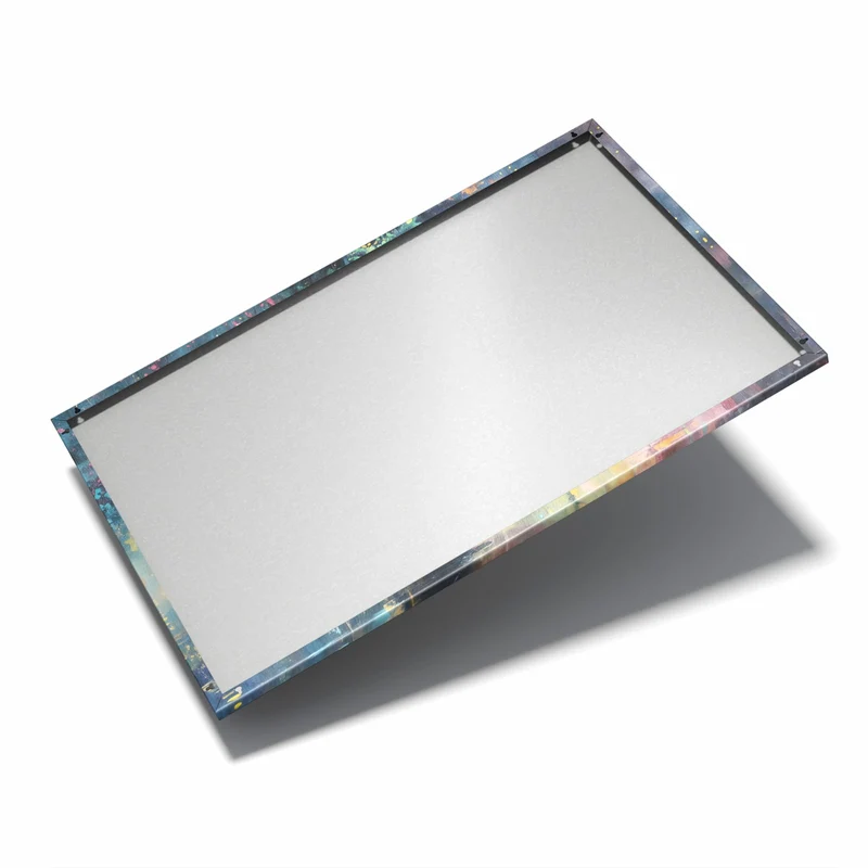 Metall Magnettafel - Stadtbaum bei Nacht