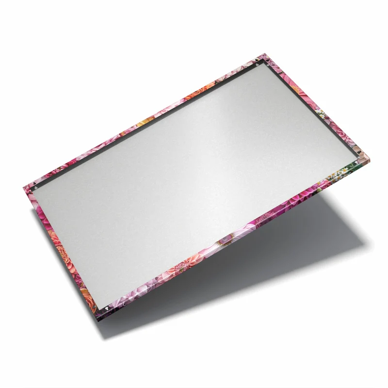 Metall Magnettafel - Rosa Blütenteppich