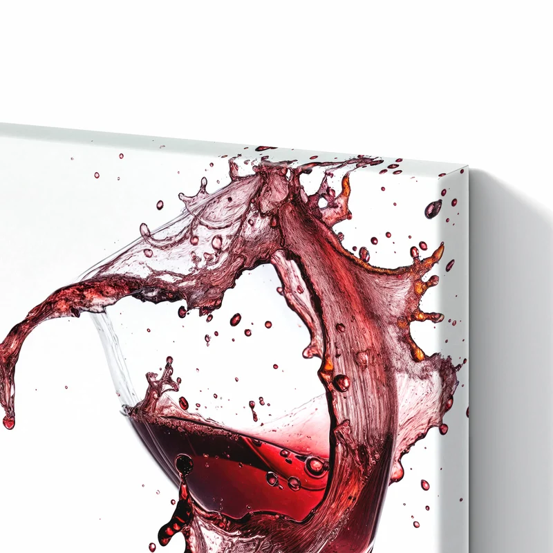 Metall Magnettafel - Rotwein in Herzform