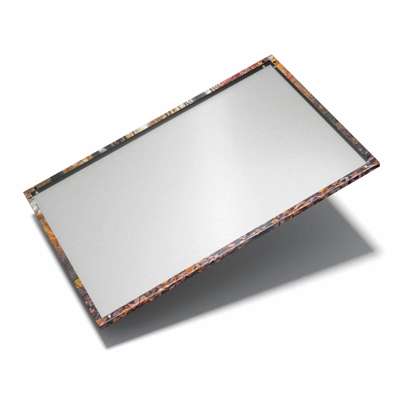 Metall Magnettafel - Sonne im Herbstwald