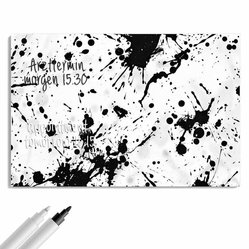 Metall Magnettafel - Tintenspritzer