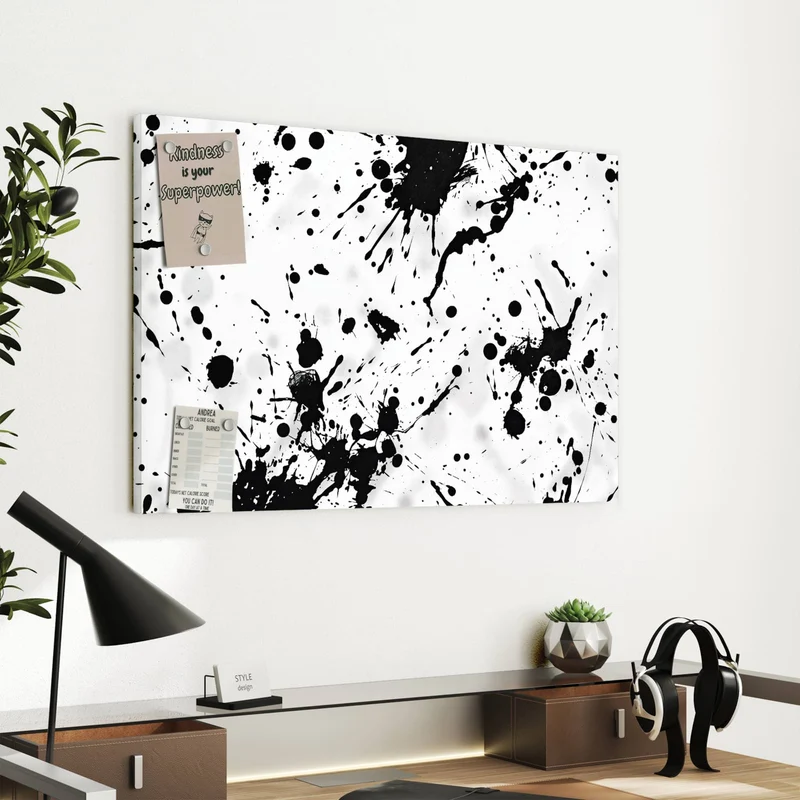 Metall Magnettafel - Tintenspritzer