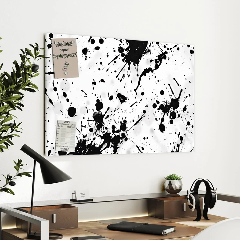 Metall Magnettafel - Tintenspritzer