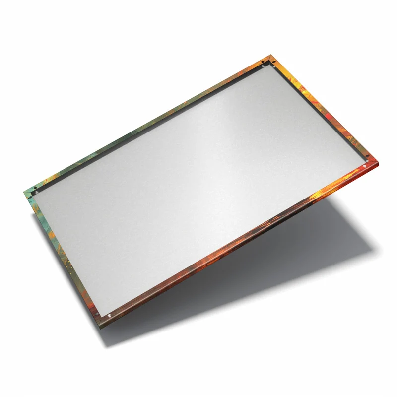 Metall Magnettafel - Silhouette mit Schirm