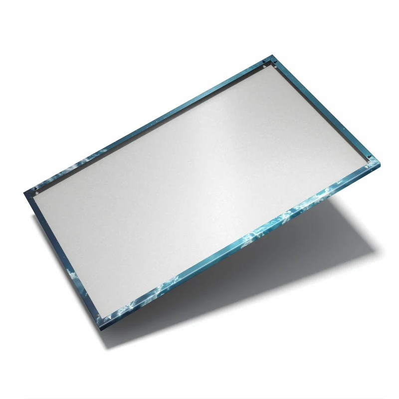 Metall Magnettafel - Mond über Wolken
