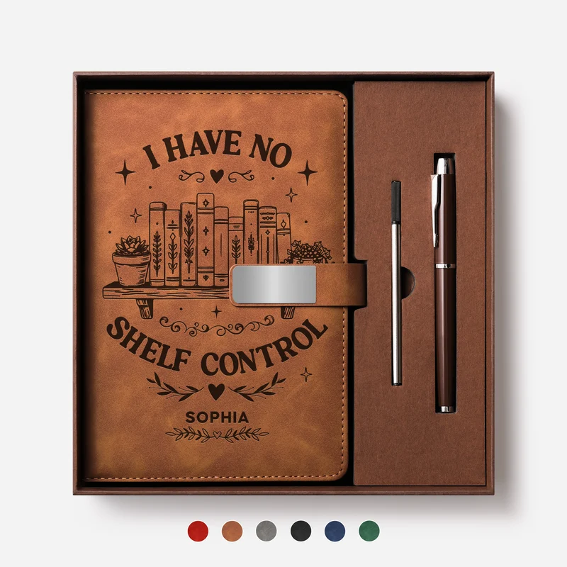 I Have No Shelf Control - Personalisierte Geschenke Für Leseratten Männer Frauen | Notizbuch Mit Stift