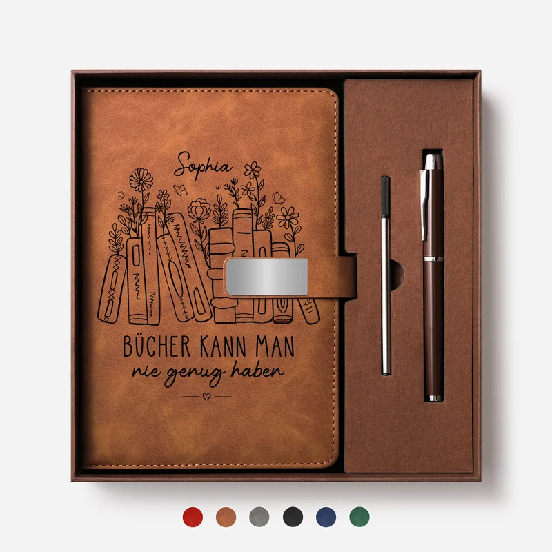 Bücher Kann Man Nie Genug Haben - Personalisierte Geschenke Für Leseratten Frauen Männer | Notizbuch Mit Stift
