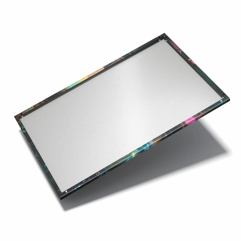 Metall Magnettafel - Frau im Neonregen
