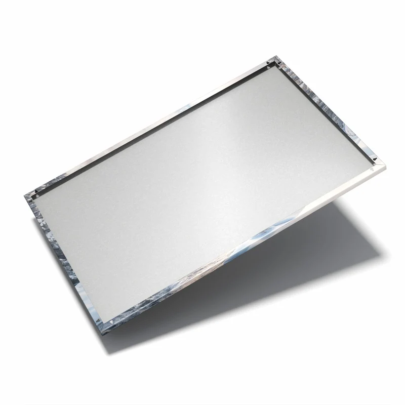 Metall Magnettafel - Verschneiter Flusslauf
