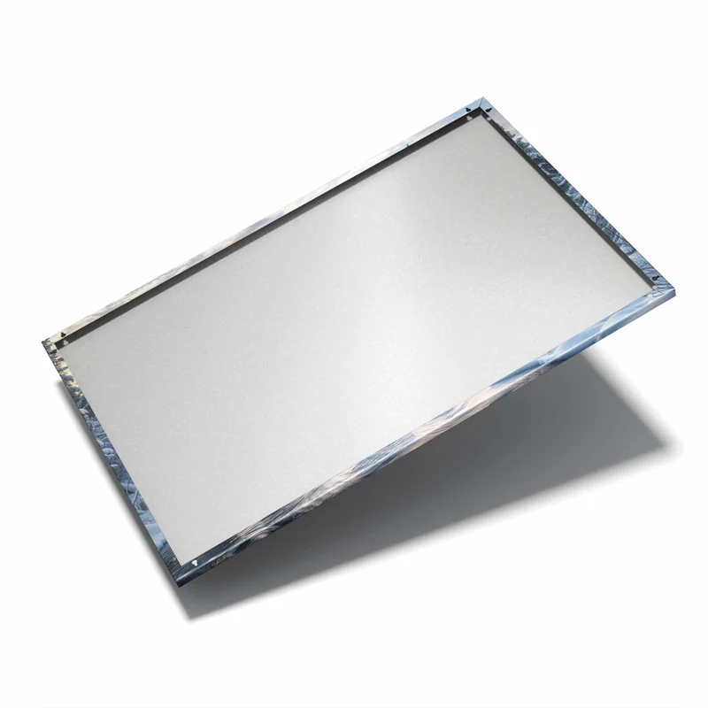 Metall Magnettafel - Fluss zwischen Tannen