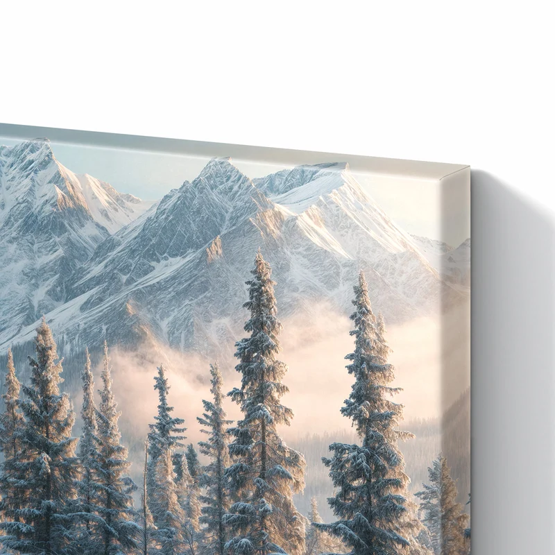 Metall Magnettafel - Schneebedeckte Berge