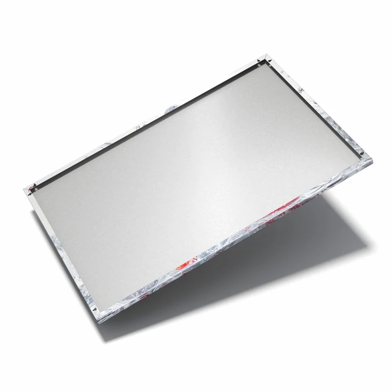 Metall Magnettafel - Erdbeeren auf Eis