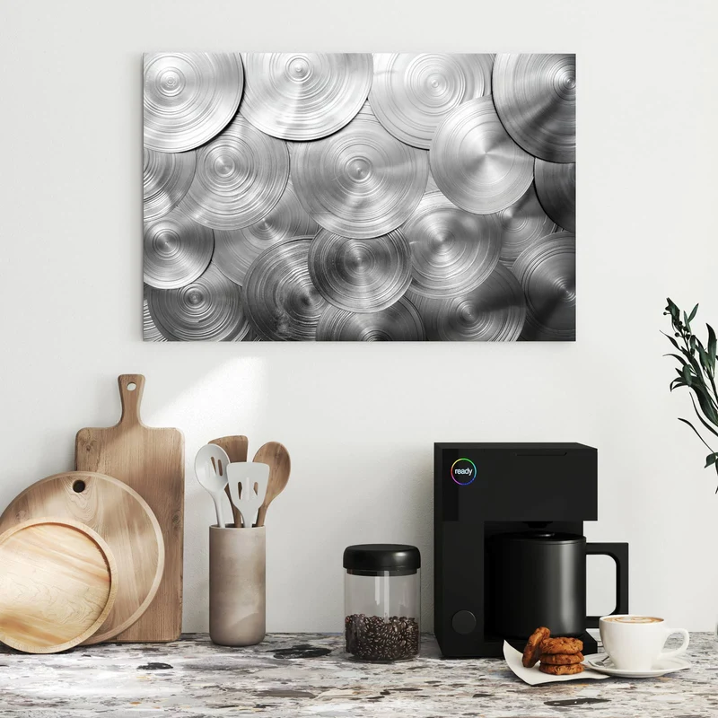 Metall Magnettafel - Metallische Scheiben