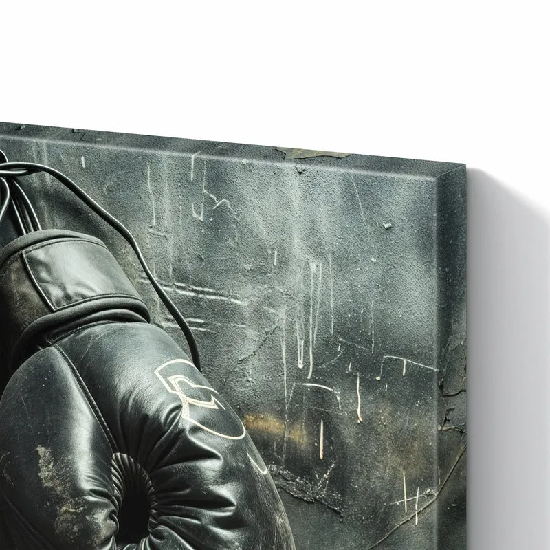 Metall Magnettafel - Boxhandschuhe an Wand