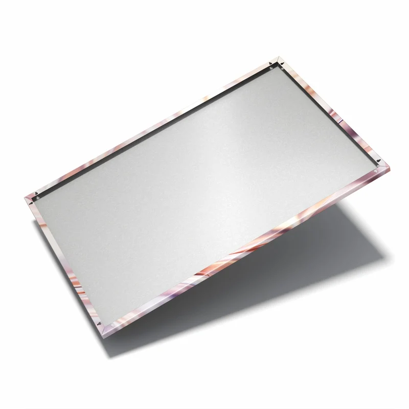 Metall Magnettafel - Seidenfalten in Kupfer
