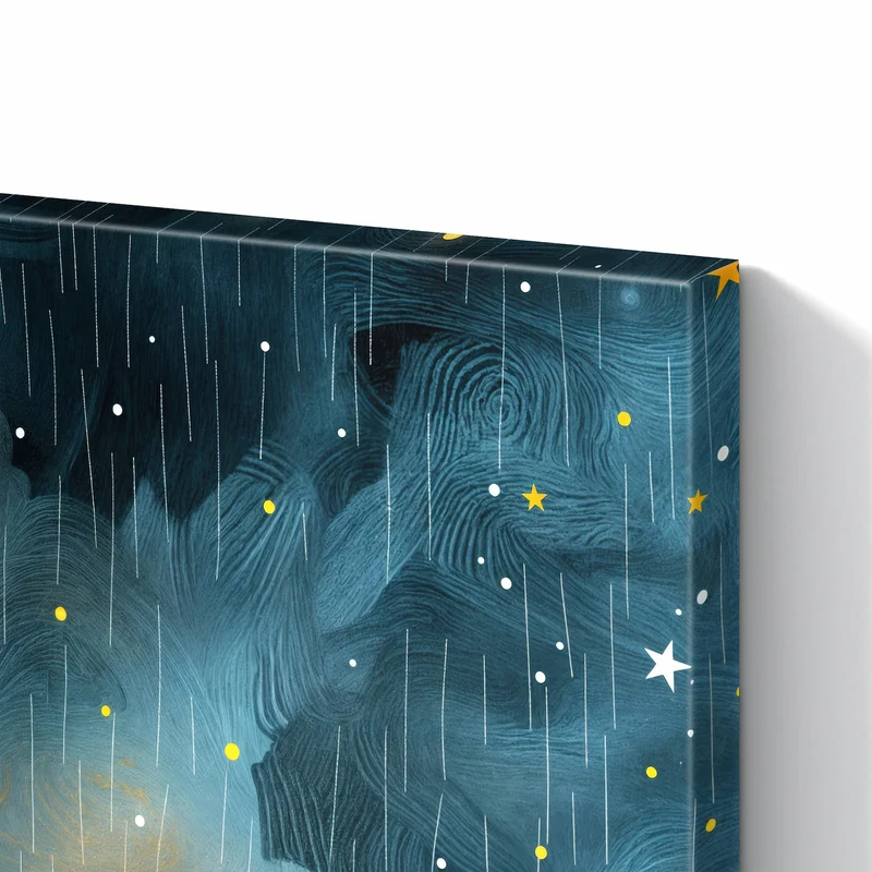 Metall Magnettafel - Mädchen im Regen