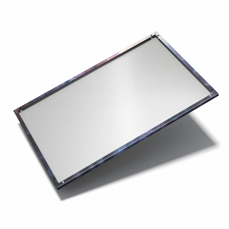 Metall Magnettafel - Zwei Planeten im Nebel