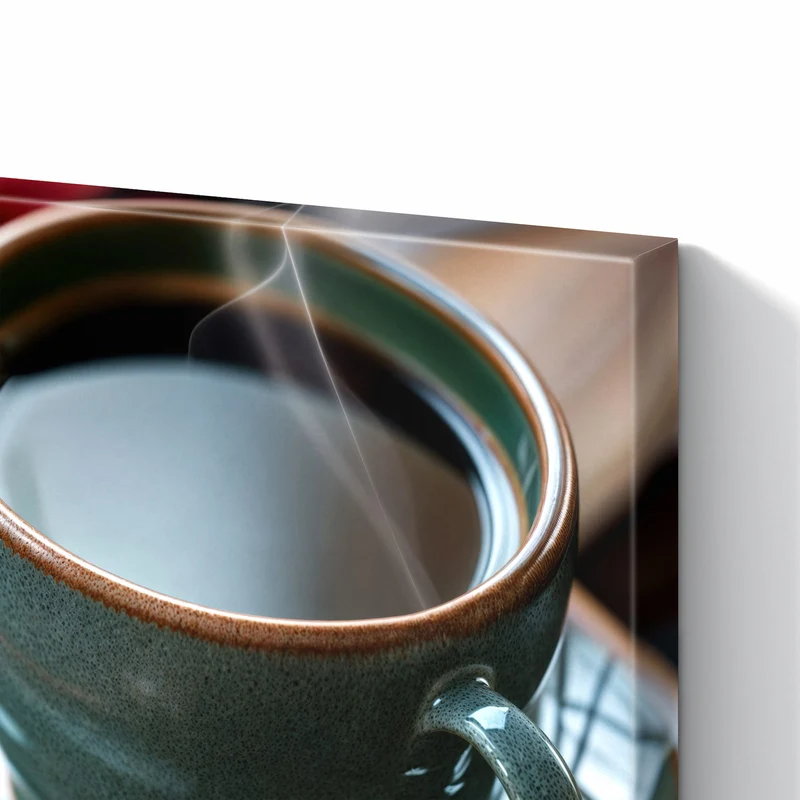 Metall Magnettafel - Kaffee mit Macarons
