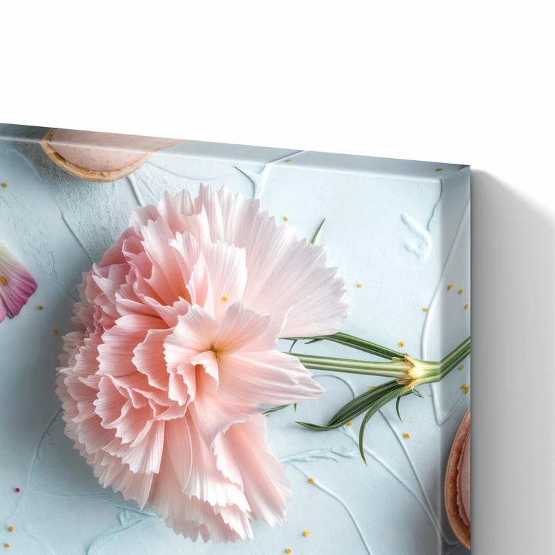 Metall Magnettafel - Macarons mit Nelke