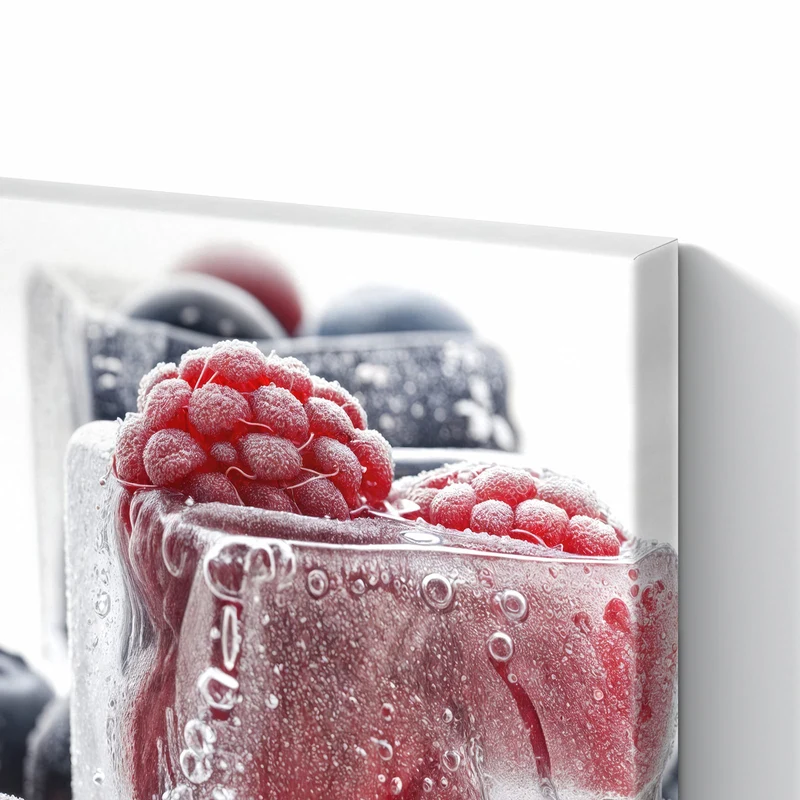 Metall Magnettafel - Gefrorene Beeren