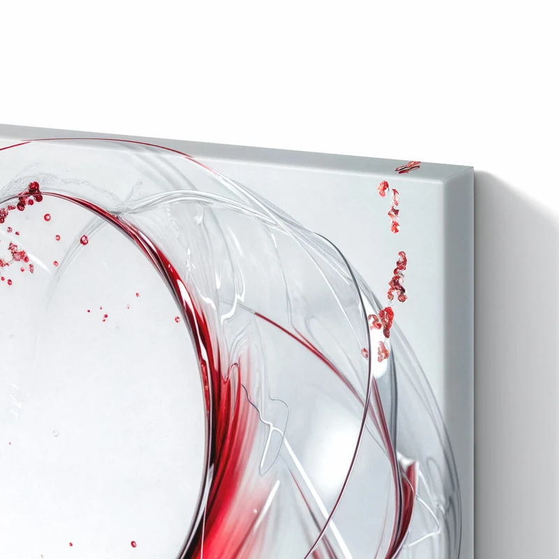 Metall Magnettafel - Wirbelnder Rotwein