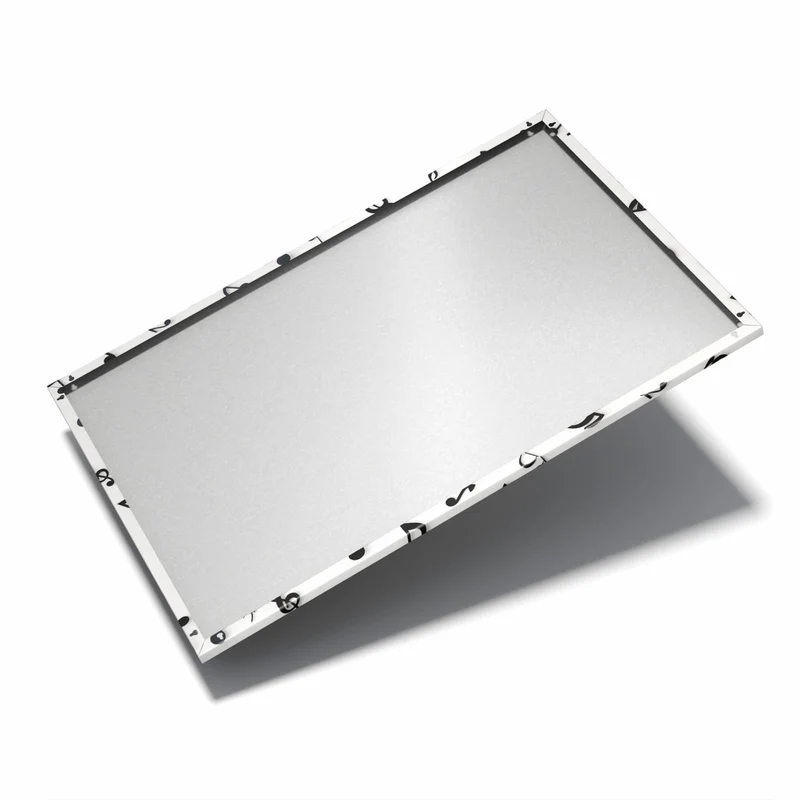 Metall Magnettafel - Schallplatte mit Noten