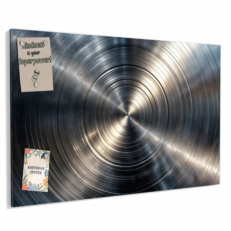 Metall Magnettafel - Konzentrische Kreise