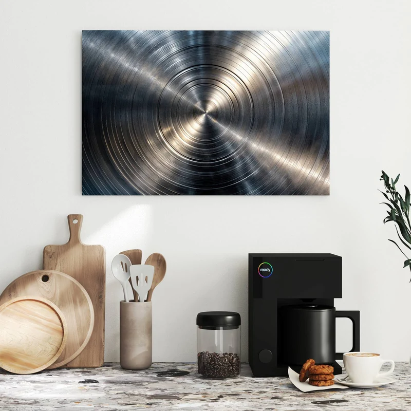 Metall Magnettafel - Konzentrische Kreise
