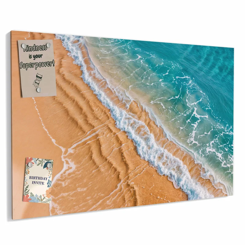 Metall Magnettafel - Sandrippen am Ufer