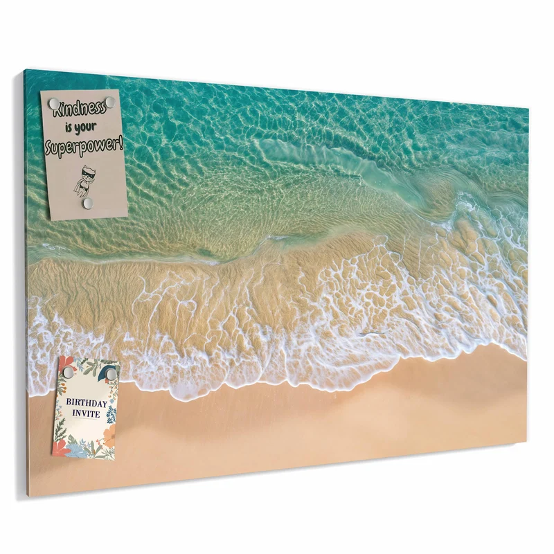 Metall Magnettafel - Mintgrünes Flachwasser