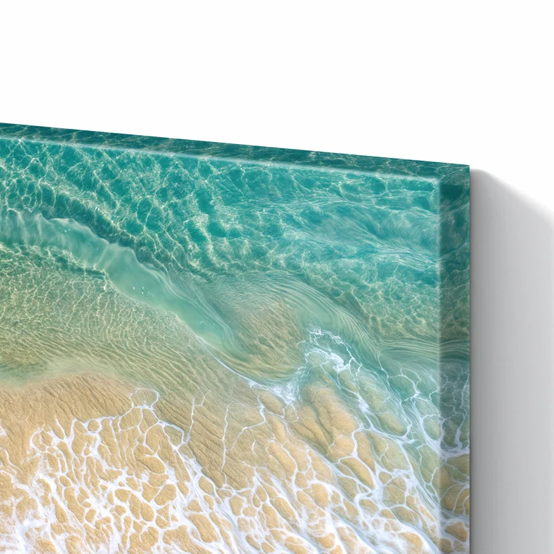 Metall Magnettafel - Mintgrünes Flachwasser