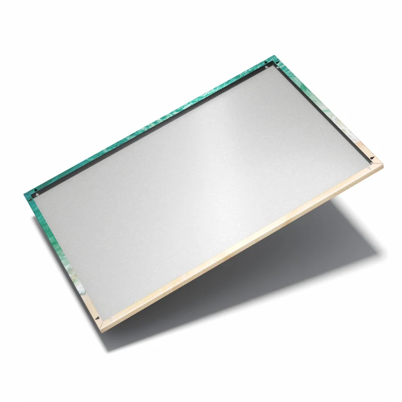 Metall Magnettafel - Türkis auf goldenem Sand