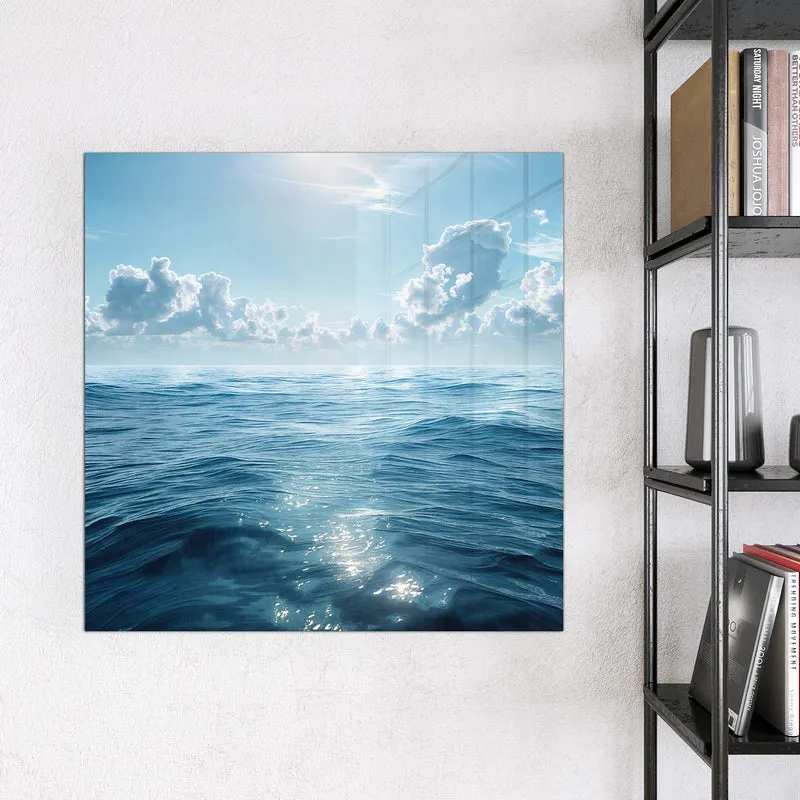 Magnettafel - Ozean unter Wolken