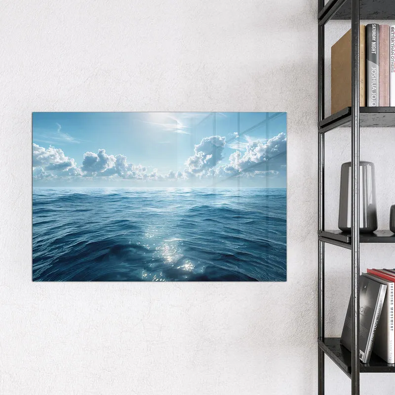 Magnettafel - Ozean unter Wolken